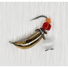 Мормишка вольфр. Start Fishing Ризький банан гач.№16 Gold CAT eye 2,5 мм 0,5 г 025-025-1