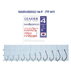 Гачок Leader Maruseigo BN  №4 (10 hooks)