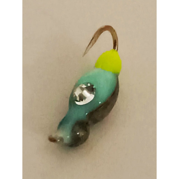 Мормишка вольфр. Start Fishing Німфа гач.№16 Black Світлонакопичувач+Swarovski 3 мм 0,6 г 044-030-10