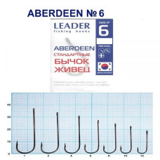 Гачок Leader Aberdeen BN  №  6 (6 hooks)