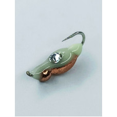 Мормишка вольфр. Start Fishing Німфа гач.№16 Cu Світлонакопичувач+Swarovski 3 мм 0,6 г 044-030-10-1