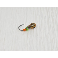 Мормишка вольфр. Start Fishing Крапля з лискою гач.№20 Gold 2,5 мм 0,2 г 028-025-1