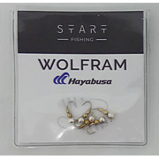 Мормишка вольфр. Start Fishing Суперпуголовок гач.№18 Silver+Gold 2,5 мм 0,3 г 053-022-1