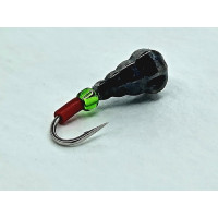 Мормишка вольфр. Start Fishing Крапля секційна кембрик бісер гач.№16 Black 3 мм 0,3 г 020-030-1