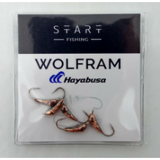 Мормишка вольфр. Start Fishing Банан із насічками гач.№16 Cu 3 мм 0,4 г 024-030-1