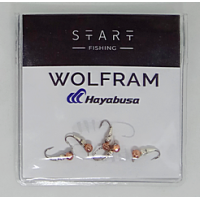 Мормишка вольфр. Start Fishing Суперпуголовок гач.№18 Cu+Silver 2,5 мм 0,3 г 053-022-1