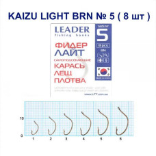 Гачок Leader Kaizu Light  BRN  №  5 (9 hooks)
