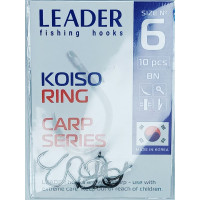 Гачок Leader KOISO RING № 6 (10 hooks)