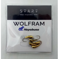 Мормишка вольфр. Start Fishing Банан із насічками гач.№16 Gold 3 мм 0,4 г 024-030-1