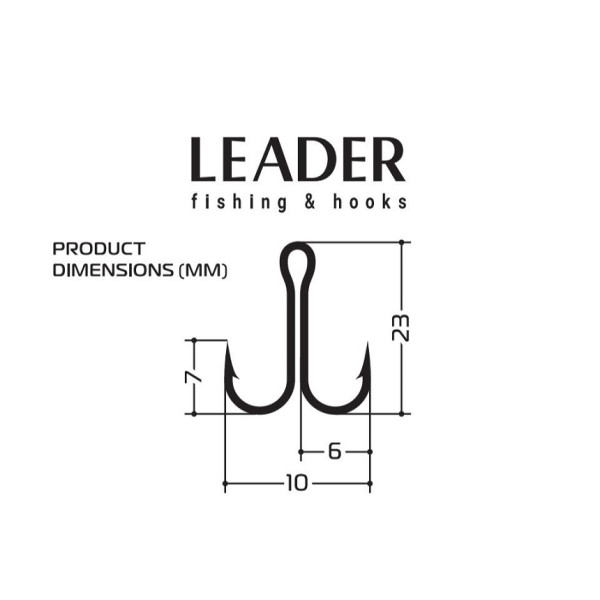 Двійник Leader LONG DOUBLE №10 (4 hooks)