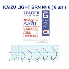 Гачок Leader Kaizu Light  BRN  №  6 (9 hooks)