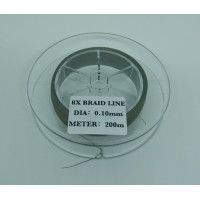Шнур BRAID LINE X8 dark green 7,9 кг 200 м 0,1 мм