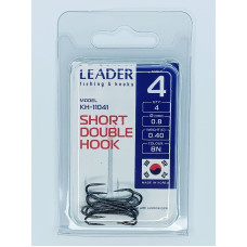 Двійник Leader SHORT DOUBLE  №4 (4 hooks)