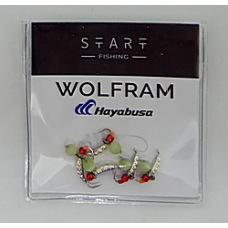 Мормишка вольфр. Start Fishing Личинка гач.№ 16 Silver CAT eye 0,2 г 011-020-1