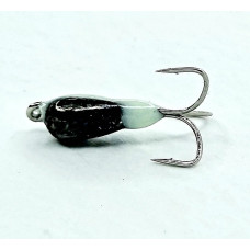 Мормишка вольфр. Start Fishing Чортик зі світлонакоп. і насічкою гач.№20 Black 2,5 мм 0,2 г 091-025-