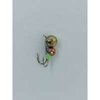 Мормишка вольфр. Start Fishing Коза-мураха гр. з вушком 2 гач.№14 Gold+Cu 4* 3 мм 0,9 г 084-043-1