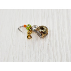 Мормишка вольфр. Start Fishing Мураха др гр з вушк гач.№16 Gold+Silv ланц 4,0* 2,5 мм 0,7 г 034-042-