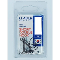 Двійник Leader SHORT DOUBLE  № 1/0 (3 hooks)