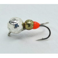 Мормишка вольфр. Start Fishing Коза-мураха гр. з вушком 2 гач.№14 Silver+Gold 4* 3 мм 0,9 г 084-043-