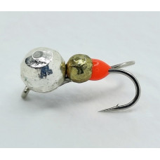 Мормишка вольфр. Start Fishing Коза-мураха гр. з вушком 2 гач.№14 Silver+Gold 4* 3 мм 0,9 г 084-043-