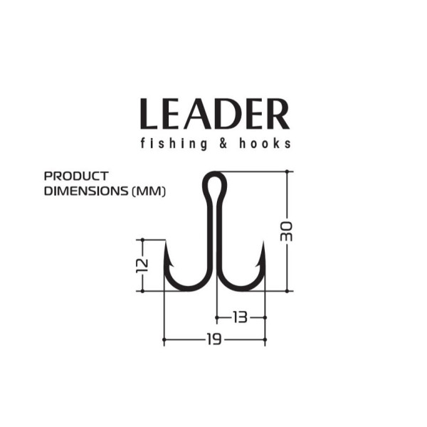 Двійник Leader SHORT DOUBLE  №1 (4 hooks)