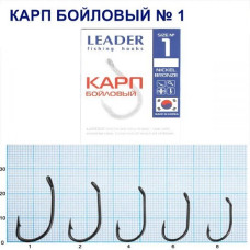 Гачок Leader Короп бойловий BN № 1 (4 hooks)