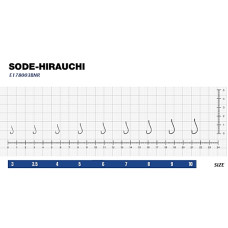 Гачок eXciter model  Sode - Hirauchi   №  3  (12 hooks)