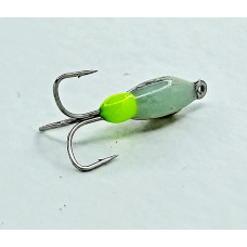 Мормишка вольфр. Start Fishing Чортик 2 світлонакопичувач гач.№18 Silver 2,5 мм 0,3 г 091-025-1-08