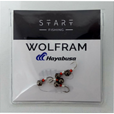 Мормишка вольфр. Start Fishing Гр. Кулька з отвором гач.№18 Black 3 мм 0,2 г 005-030-1