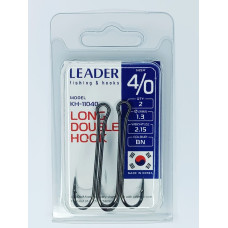 Двійник Leader LONG DOUBLE №  4/0 (2 hooks)
