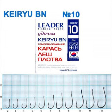 Гачок Leader Keiryu  BN  № 10 (9 hooks)