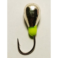 Мормишка вольфр. Start Fishing Крапля з отвором гач.№ 12 Silver 5 мм 1,8 г 022-050