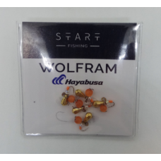 Мормишка вольфр. Start Fishing Гр. крапля гач.№ 18 Gold CAT eye 2,8 мм 0,3 г 017-028-1