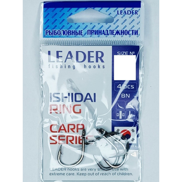 Гачок Leader ISHIDAI RING №11 (4 hooks)