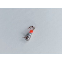 Мормишка вольфр. Start Fishing Коза-крапля з вушком 2 гач.№ 20 Silver 2,5 мм 0,3 г 081-025-1