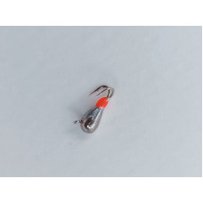 Мормишка вольфр. Start Fishing Коза-крапля з вушком 2 гач.№ 20 Silver 2,5 мм 0,3 г 081-025-1