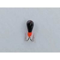 Мормишка вольфр. Start Fishing Коза-крапля з вушком 2 гач.№ 20 Black 2,5 мм 0,3 г 081-025-1