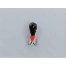 Мормишка вольфр. Start Fishing Коза-крапля з вушком 2 гач.№ 20 Black 2,5 мм 0,3 г 081-025-1