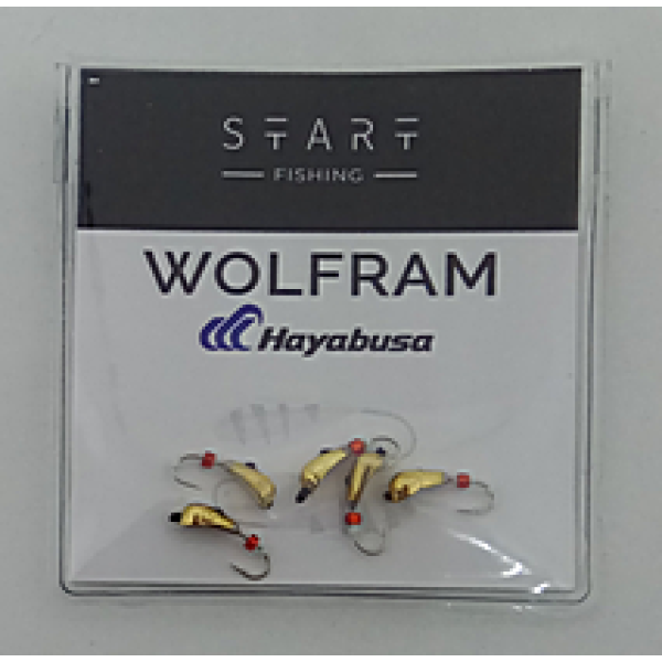 Мормишка вольфр. Start Fishing Уралка з кембриком гач.№16 Gold 4 мм 0,9 г 023-040-1