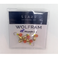 Мормишка вольфр. Start Fishing Крапля з вушком гач.№ 14 Gold CAT eye 4 мм 1 г 016-040-1
