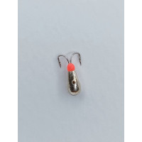 Мормишка вольфр. Start Fishing Коза-клюшка з отвором 2 гач.№ 18 Silver 3 мм 086-030-1