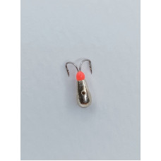 Мормишка вольфр. Start Fishing Коза-клюшка з отвором 2 гач.№ 18 Silver 3 мм 086-030-1