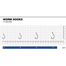 Гачок eXciter model  Worm Hooks    № 5  (7 hooks)