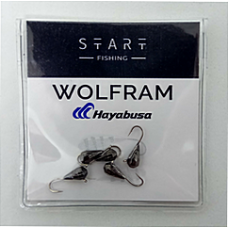 Мормишка вольфр. Start Fishing Гр. крапля гач.№ 16 Black 3,4 мм 0,5 г 017-034-1