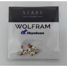 Мормишка вольфр. Start Fishing Крапля з отвором гач.№ 18 Silver 3 мм 0,4 г 022-030-1