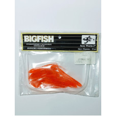 Силікон їстівний Big fish Sexy Worm 3" col. Морква 10шт/уп