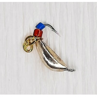 Мормишка вольфр. Start Fishing Ризький банан гач.№18 Silver ланцюжок 2 мм 0,3 г 025-020-1