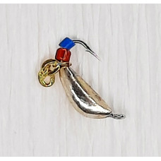 Мормишка вольфр. Start Fishing Ризький банан гач.№18 Silver ланцюжок 2 мм 0,3 г 025-020-1