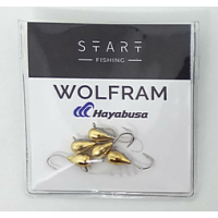 Мормишка вольфр. Start Fishing Крапля з вушком гач.№ 12 Gold 5 мм 1,9 г 016-050-03