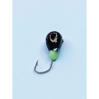 Мормишка вольфр. Start Fishing Крапля з отвором гач.№ 18 Black 3 мм 0,4 г 022-030-1